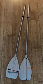 2 peddels voor opblaasbootje, Watersport en Boten, Peddels, Ophalen, Gebruikt, Enkelbladige peddel