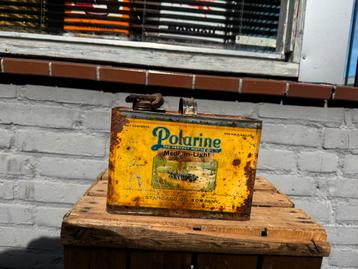 Vintage Polarine Olieblik - Verzamelobject beschikbaar voor biedingen
