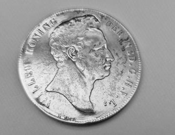 Zilveren rijksdaalder 1840 Willem I: replica beschikbaar voor biedingen