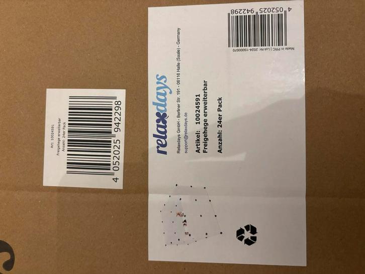 Uitbreidbare buitenbehuizing  Hoeveelheid: 24-pack, Dieren en Toebehoren, Knaagdieren en Konijnen | Hokken en Kooien, Nieuw, Ren