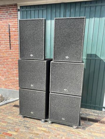 Dynacord PA met 1x XA2600 4x F17PWH 2x F150 plug&play beschikbaar voor biedingen