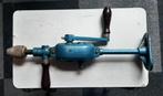 Antieke handboor groot model blauw, Ophalen of Verzenden