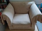 Fauteuil zandkleur landelijk ZGAN, Ophalen, Zo goed als nieuw, 75 tot 100 cm, Landelijk