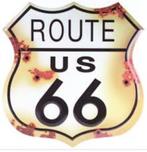 Route 66 Metalen wandbord, Ophalen of Verzenden, Zo goed als nieuw, Overige typen
