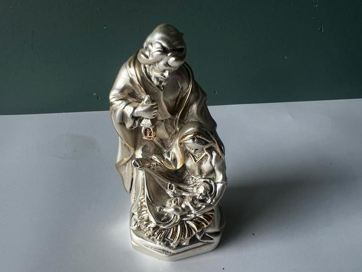 Zilveren Heilige Familie Beeld, Antiek en Kunst, Kunst | Beelden en Houtsnijwerken, Ophalen of Verzenden