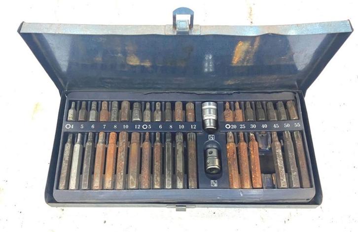 Inbus, torx – veeltand bit set., Auto diversen, Autogereedschap, Gebruikt, Ophalen of Verzenden