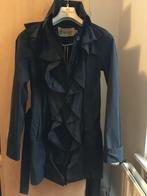 Giacomo. Trenchcoat. Donkerblauw. Maat M, Kleding | Dames, Jassen | Zomer, Maat 38/40 (M), Blauw, Ophalen of Verzenden, Zo goed als nieuw