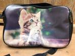 Leuke zwarte tas met poes met veel vakken, Ophalen of Verzenden, Nieuw, Zwart, Overige merken