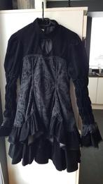 Niu Niu Lolita jurk Zwart met losse strikken, Kleding | Dames, Ophalen of Verzenden, Zo goed als nieuw, Zwart, Knielengte