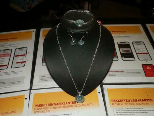 Sieraden set ketting armband en oorbellen verstelbaar nieuw, Sieraden, Tassen en Uiterlijk, Kettingen, Nieuw, Overige materialen