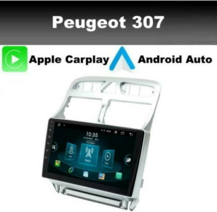 Peugeot 307 9inch radio navigatie android 11 dab+ carplay, Auto diversen, Autoradio's, Nieuw, Ophalen of Verzenden