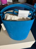 Sézane Mona blue suede bucket bag, Ophalen of Verzenden, Nieuw, Blauw, Handtas