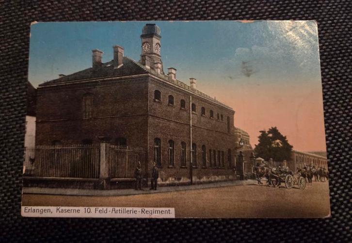 het 10e Veldartillerie Regiment in Erlangen, Duitsland, Verzamelen, Ansichtkaarten | Themakaarten, Gelopen, Verzenden