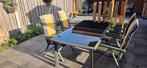 Tuinmeubelen, Tuin en Terras, Tuinsets en Loungesets, Ophalen, 4 zitplaatsen, Gebruikt, Aluminium