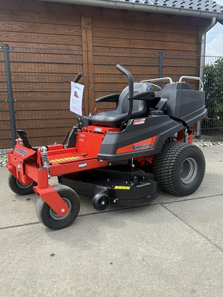 Simplicity szt275 122xm rondom geveerd zero turn demo !, Tuin en Terras, Zitmaaiers, Zo goed als nieuw, 120 cm of meer, Elektrische starter