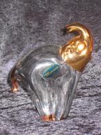 Murano Glass Olifant / Goud Kleurige Accenten, Antiek en Kunst, Antiek | Glas en Kristal, Ophalen