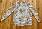 Saint Tropez Blouse / Top - Wit geel zwart - maat Small / 36, Kleding | Dames, Blouses en Tunieken, Wit, Ophalen of Verzenden