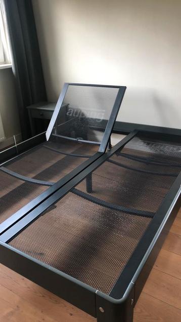 Auping Auronde 160x210cm en 2 nachtkastjes kleur groen/grijs beschikbaar voor biedingen