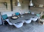 Zware Granieten tuintafel 100cmx220cm, Tuin en Terras, Tuinsets en Loungesets, Ophalen, Overige materialen, Gebruikt, Eettafel