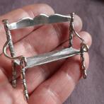 Zilveren Miniatuur Antiek Bankje