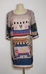 Korte soepelvallende jurk met dessin van Mucho Gusto, Verzenden, Nieuw, Maat 38/40 (M), Overige kleuren