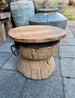 Stoere kruk van een oude vijzel, Huis en Inrichting, Ophalen, Zo goed als nieuw, Nvt, Nvt