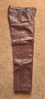 Echt lederen bruine broek maat 42, Kleding | Dames, Broeken en Pantalons, Bruin, Maat 42/44 (L), Ophalen of Verzenden, Zo goed als nieuw