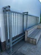 Zwaar grijze hekwerk, Tuin en Terras, Tuinhekken en Hekwerk, Ophalen, Gebruikt, IJzer, Spijlenhekwerk