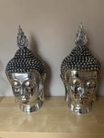 Zilveren Boedha beeld 2 x van Rofra home, Huis en Inrichting, Woonaccessoires | Boeddhabeelden, Ophalen of Verzenden, Zo goed als nieuw