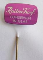 Pin - RuitenTroef - conserven in glas, Verzamelen, Ophalen, Zo goed als nieuw, Merk, Speldje of Pin