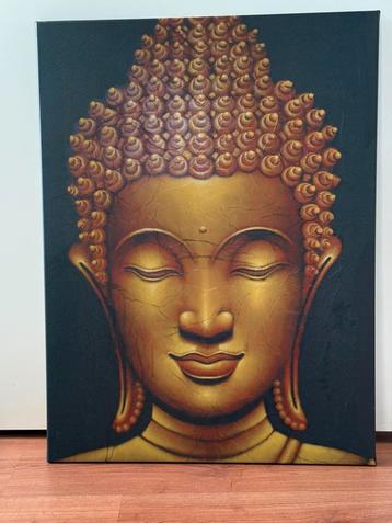 Buddha op canvas - 80 x 60 cm beschikbaar voor biedingen