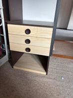 Houten Nachtkastje met Laden, Huis en Inrichting, Kasten | Ladekasten, Ophalen, Minder dan 50 cm, Gebruikt, 3 of 4 laden