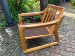 2x Danish Teak, Deens Vintage fauteuils retro lounge, Ophalen, Gebruikt, Retro Vintage Deens Danish Sixties Teak, Hout