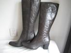 Moccio-nieuw-prachtige hoge leren laarzen-donkergrijs-mt 40, Hoge laarzen, Moccio, Nieuw, Ophalen of Verzenden
