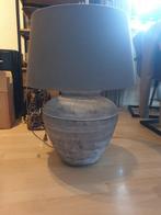 Grote kruiklamp met grijze kap, Ophalen, Zo goed als nieuw, Rond, 50 cm of meer