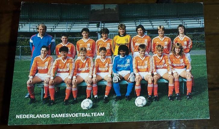 Nederlands Damesvoetbalteam sarine Wiegman, Verzamelen, Sportartikelen en Voetbal, Gebruikt, Poster, Plaatje of Sticker, Overige sporten