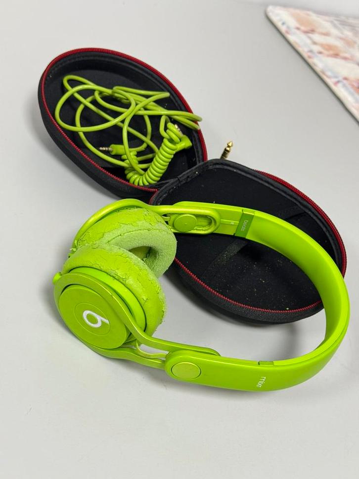 Beats by Dr. Dre MIXR Green groen groene headset koptelefoon, Audio, Tv en Foto, Koptelefoons, Gebruikt, Over oor (circumaural)