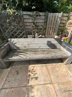 Steigerhout banken met leuningen, Tuin en Terras, Tuinbanken, Ophalen, Gebruikt, Hout