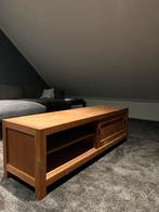 Teakhouten tv meubel, Ophalen, 100 tot 150 cm, Teakhout, Zo goed als nieuw