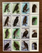 Suriname postzegelvel Roofvogels 2018 - Postfris, Ophalen of Verzenden, Postfris