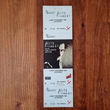 Keith Richards origineel ongebruikt concertticket 1992  beschikbaar voor biedingen
