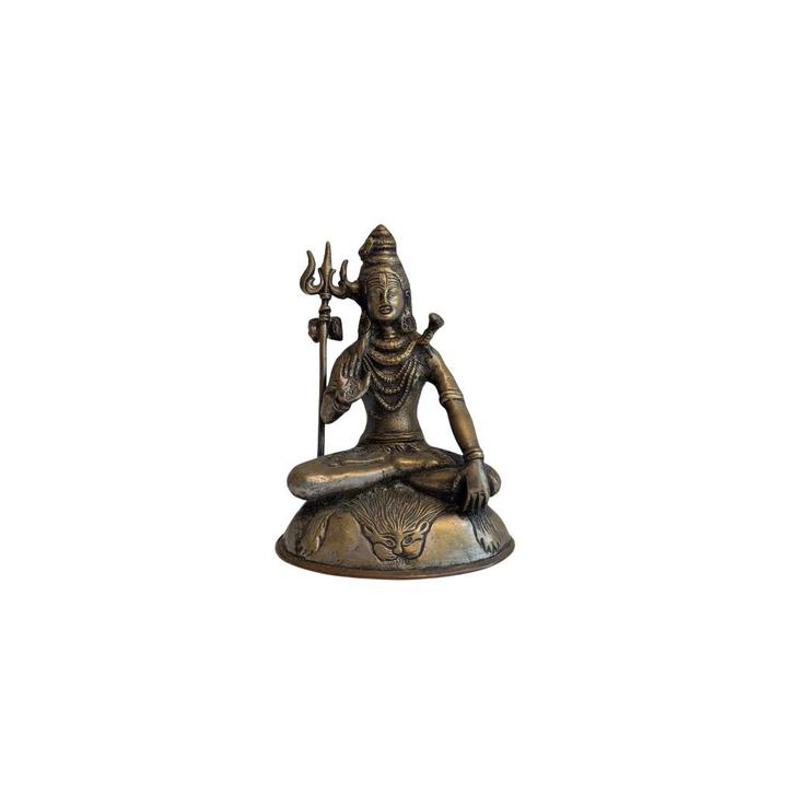 Shiva Beeld (echt oud) bronze 1.6 kg, Huis en Inrichting, Woonaccessoires | Boeddhabeelden, Gebruikt, Ophalen of Verzenden