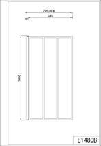 Sanotechnik Elite badwand 140x80 zwart draaibaar, Ophalen, Veenderveld 32, 2371 TV Roelofarendsveen, Info@dealplein.nl, Nieuw