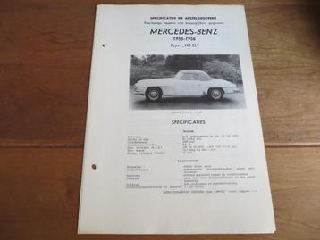 Vraagbaak Mercedes-Benz 190 SL W121 specificaties beschikbaar voor biedingen