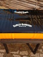 Bijzettafel gemaakt van olievat in Harley Davidson look😎, Ophalen, Metaal of Aluminium, Zo goed als nieuw, .