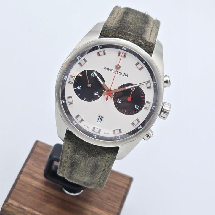 Favre Leuba Sky Chief Ref. 10202.08.22.49 (Panda dial), Sieraden, Tassen en Uiterlijk, Horloges | Heren, Zo goed als nieuw, Polshorloge