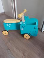 Janod houten nijlpaard/bakfiets, Ophalen of Verzenden, Zo goed als nieuw, Loopfiets