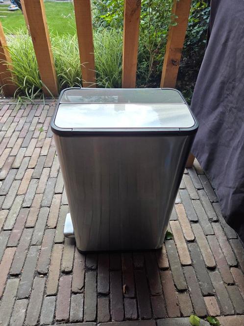 Pedaalemmer EKO Ecofly stepbin | prullenbak | 45L mat RVS, Huis en Inrichting, Woonaccessoires | Prullenbakken, Zo goed als nieuw