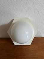 Vintage hexagon plafonnière. Retro Plafond lamp, Ophalen of Verzenden, Zo goed als nieuw, Kunststof
