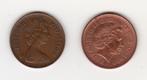 twee 2 penny's Verenigd Koninkrijk 1981+1999 (M270), Ophalen of Verzenden, Overige landen